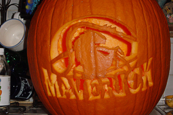 Phillies Logo Pumpkin. Cedar Point Logo.